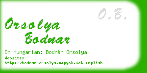 orsolya bodnar business card