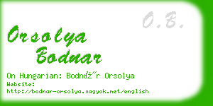 orsolya bodnar business card